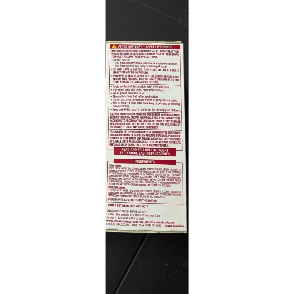 L’Oréal Paris Excellence Creme Hair Color 8½A Medium Light Ash Blonde
